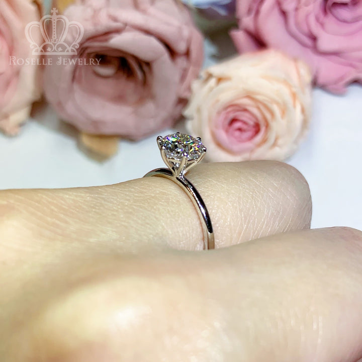 1.01CT Six Prong Lab Grown Solitaire Diamond Ring - LGR003 - Roselle Jewelry