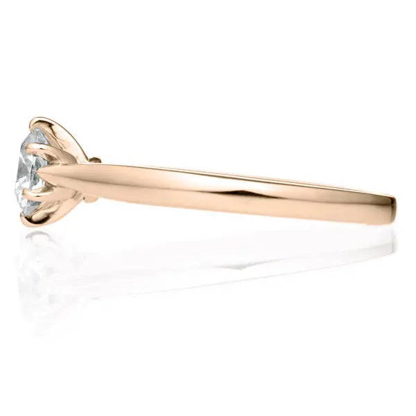 Six Prong Round Brilliant Engagement Ring [Setting Only] - EC015 - Roselle Jewelry