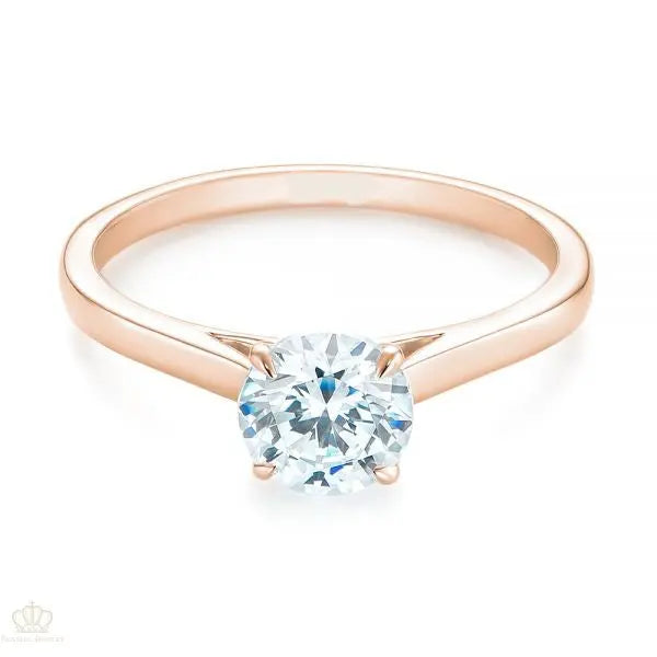Peekaboo Princess Cut Diamond Engagement Ring [Setting Only] - EC034 - Roselle Jewelry