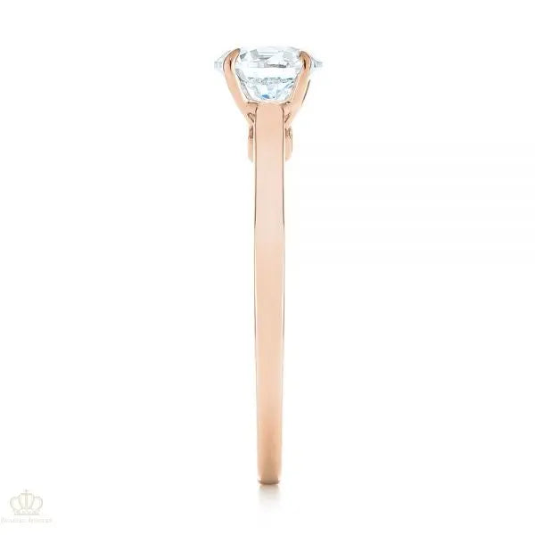 Peekaboo Princess Cut Diamond Engagement Ring [Setting Only] - EC034 - Roselle Jewelry