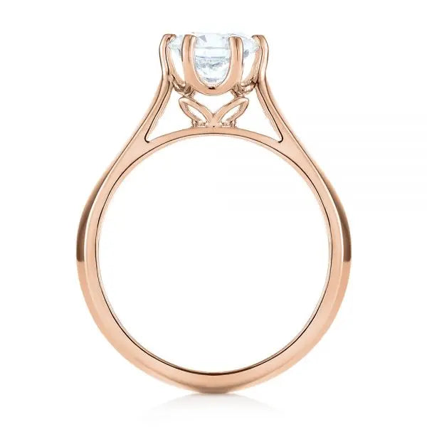 Six Prong Solitaire Diamond Engagement Ring [Setting Only] - EC043 - Roselle Jewelry