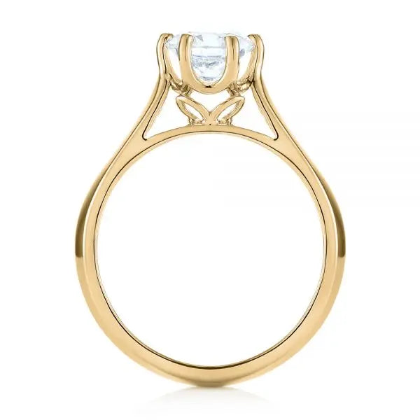 Six Prong Solitaire Diamond Engagement Ring [Setting Only] - EC043 - Roselle Jewelry