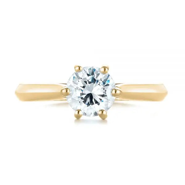 Six Prong Solitaire Diamond Engagement Ring [Setting Only] - EC043 - Roselle Jewelry