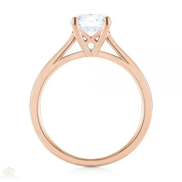 Solitaire Diamond Engagement Ring [Setting Only] - EC061 - Roselle Jewelry