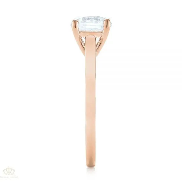 Solitaire Diamond Engagement Ring [Setting Only] - EC061 - Roselle Jewelry