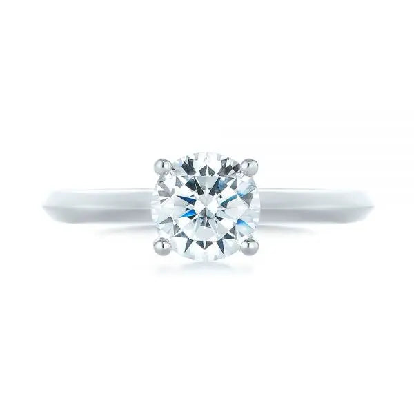 Four Prong Solitaire Diamond Engagement Ring [Setting Only] - EC064 - Roselle Jewelry