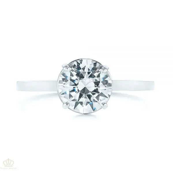Four Prong Solitaire Diamond Engagement Ring [Setting Only] - EC065 - Roselle Jewelry