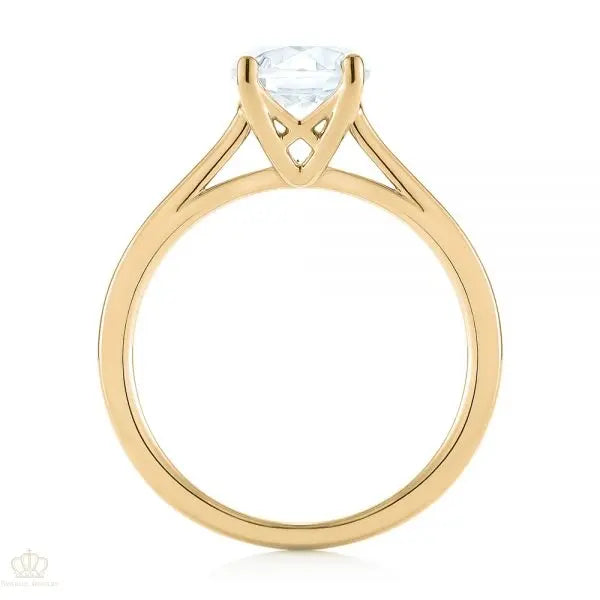 Solitaire Diamond Engagement Ring [Setting Only] - EC061 - Roselle Jewelry