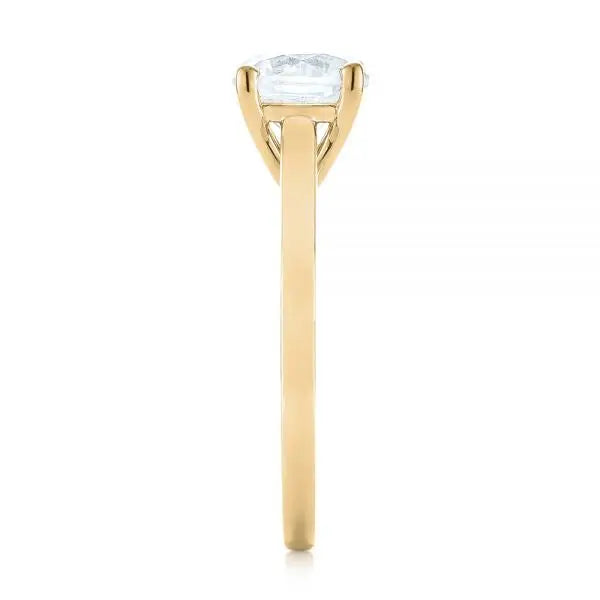 Solitaire Diamond Engagement Ring [Setting Only] - EC061 - Roselle Jewelry