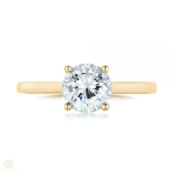Solitaire Diamond Engagement Ring [Setting Only] - EC061 - Roselle Jewelry