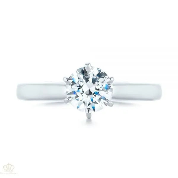 Six Prong Diamond Engagement Ring [Setting Only] - EC045 - Roselle Jewelry