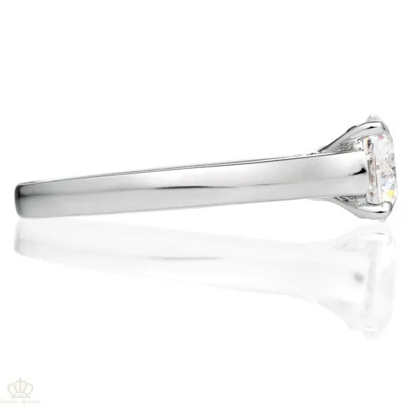 Four Prong Shape Brilliant Engagement Ring [Setting Only] - EC014 - Roselle Jewelry