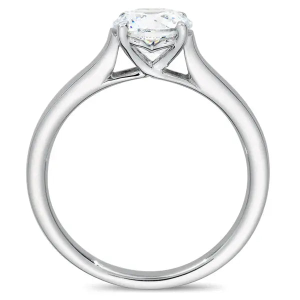 Four Prong Round Brilliant Engagement Ring [Setting Only] - EC020 - Roselle Jewelry