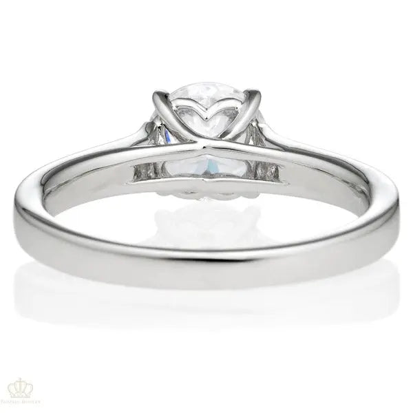 Four Prong Round Brilliant Engagement Ring [Setting Only] - EC020 - Roselle Jewelry