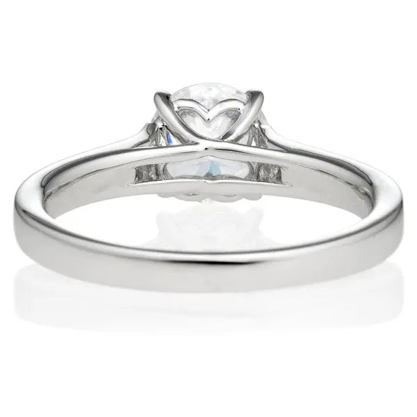 Four Prong Shape Brilliant Engagement Ring [Setting Only] - EC014 - Roselle Jewelry