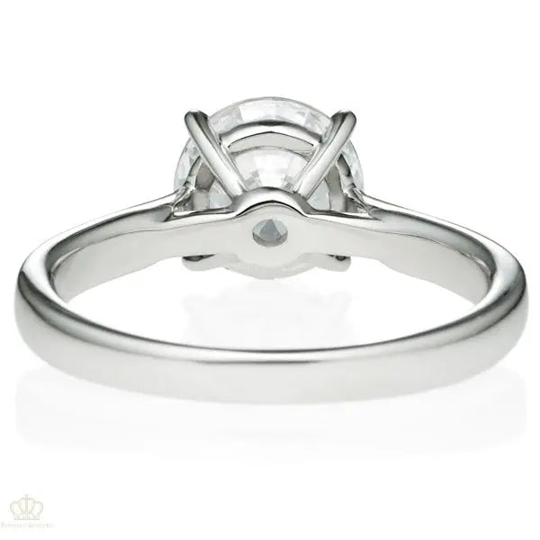 Four Prong Round Brilliant Engagement Ring [Setting Only] - EC017 - Roselle Jewelry