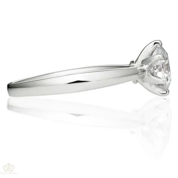 Six Prong Round Brilliant Engagement Ring [Setting Only] - EC012 - Roselle Jewelry