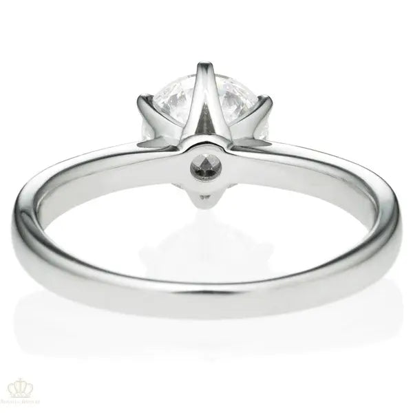 Six Prong Round Brilliant Engagement Ring [Setting Only] - EC012 - Roselle Jewelry