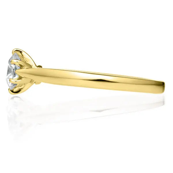 Six Prong Round Brilliant Engagement Ring [Setting Only] - EC015 - Roselle Jewelry