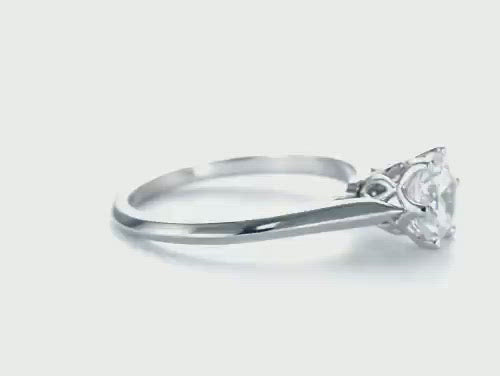 Six Prong Center Crown Solitaire Diamond Engagement Ring [Setting Only] - EC039