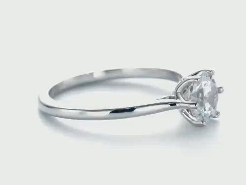 Six Prong Solitaire Diamond Engagement Ring [Setting Only] - EC046