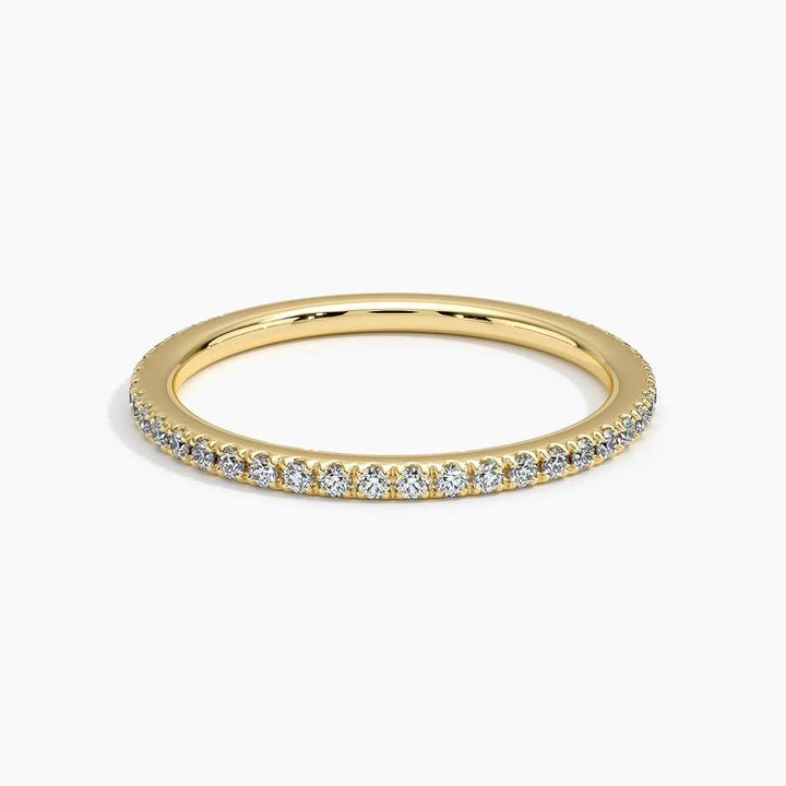 0.25ctw Luxe Ballad Pave Half Eternity Diamond Wedding Band Ring - LR24 - Roselle Jewelry