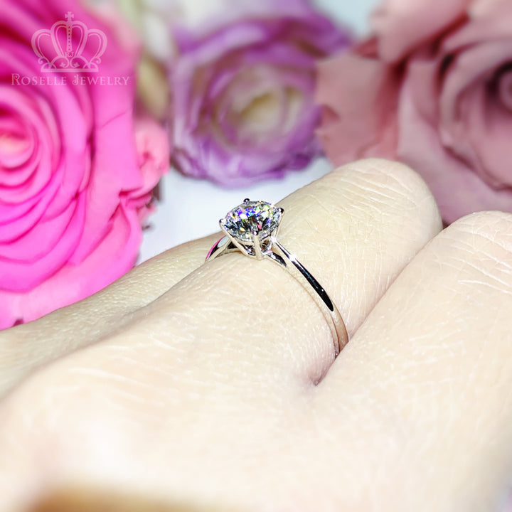 0.70CT Four Prong Lab Grown Solitaire Diamond Ring - LGR009 - Roselle Jewelry