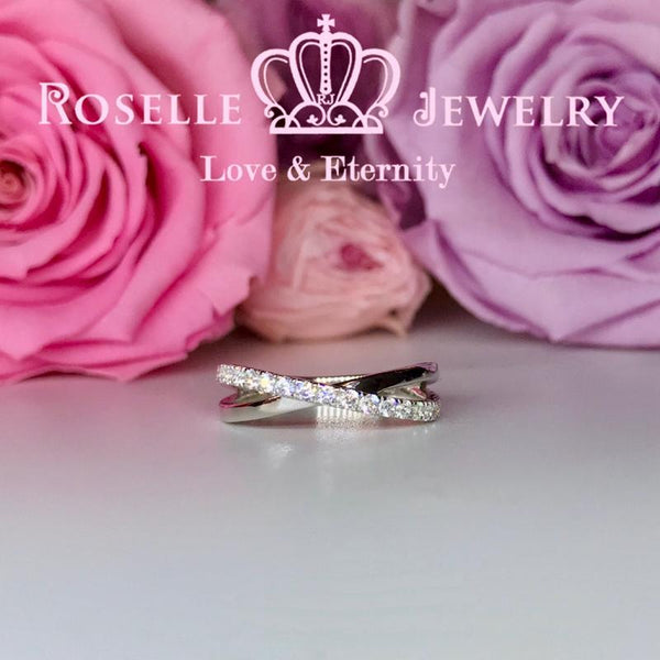 Twist Wedding Ring - BA48 - Roselle Jewelry