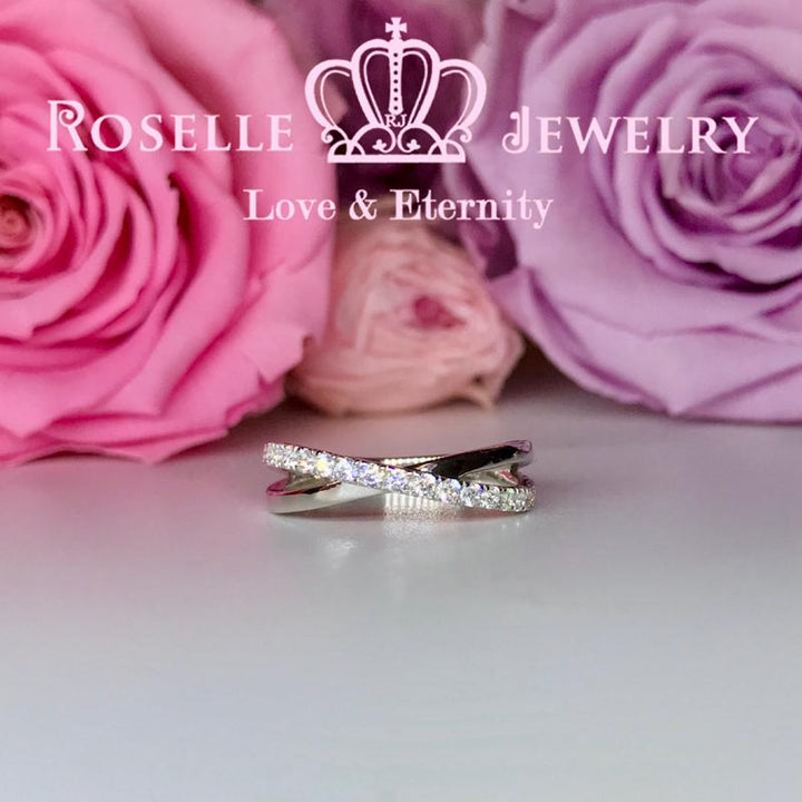 Twist Wedding Ring - BA48 - Roselle Jewelry