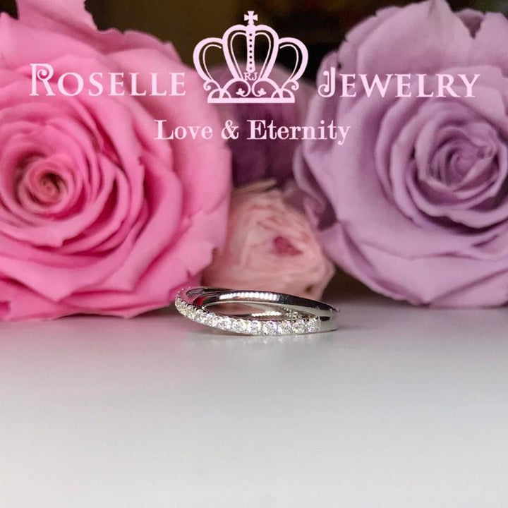 Twist Wedding Ring - BA48 - Roselle Jewelry
