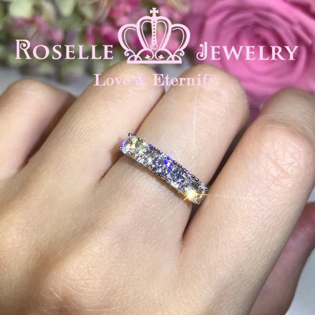Five Stone Common Prong Wedding Ring - RH6 - Roselle Jewelry