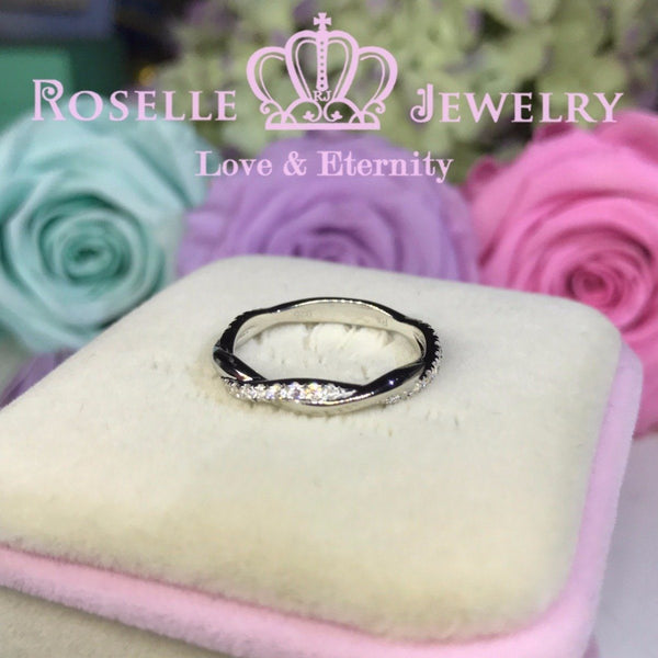 Twist Half Eternity Wedding Ring - NW2 - Roselle Jewelry