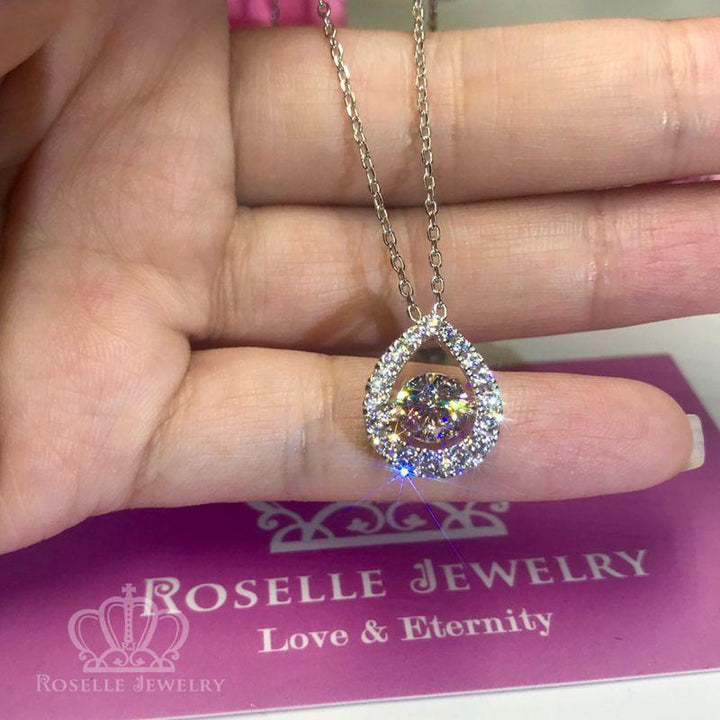 Pear Shape Dancing Stone Pendants - CD9 - Roselle Jewelry