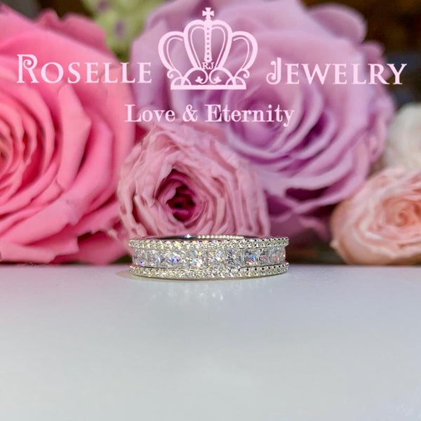 Princess Cut Eternity Wedding Ring - RT3 - Roselle Jewelry