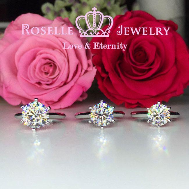 Six Prong Solitaire Engagement Ring - NT1 - Roselle Jewelry