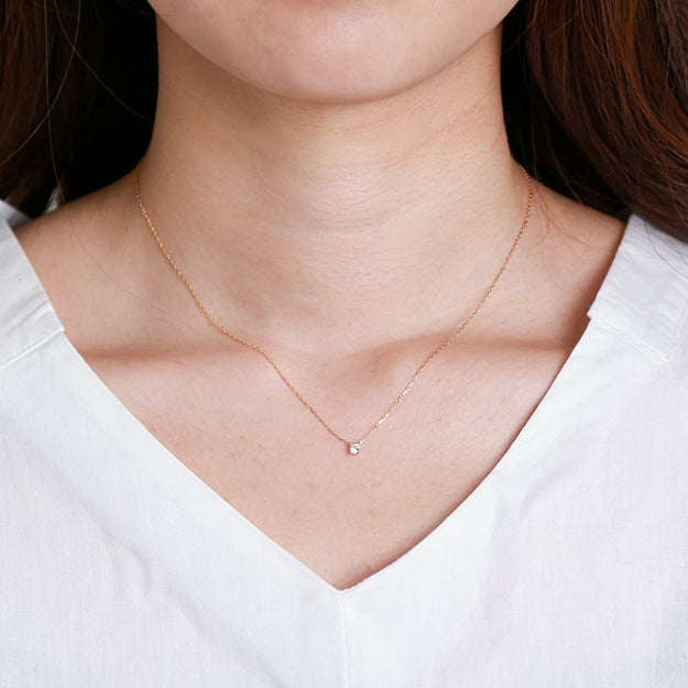 0.10CT Nautre Diamond Ivy Necklace - CN001 - Roselle Jewelry